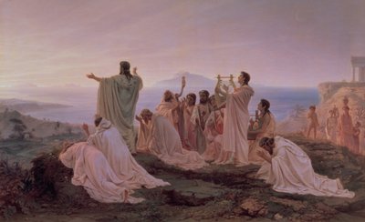 Himno de los Pitagóricos al Sol Naciente, 1869 de Fedor Andreevich Bronnikov