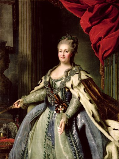 Retrato de Catalina II (1729-96) c.1770 de Fedor Stepanovich Rokotov