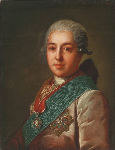 Retrato del Conde Mikhail Mikhaylovich Golitsyn 1731-1806 de Fedor Stepanovich Rokotov