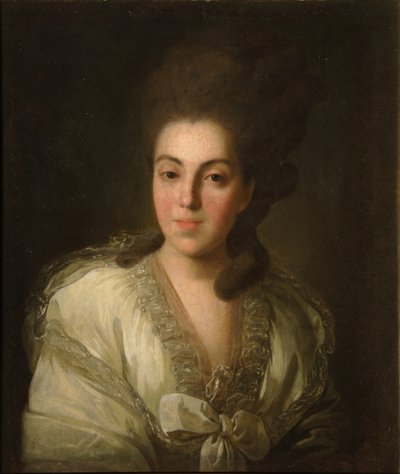 Retrato de la condesa Anna Alexandrovna Golitsyna 1739-1816, nacida baronesa Stroganova, 1777 de Fedor Stepanovich Rokotov