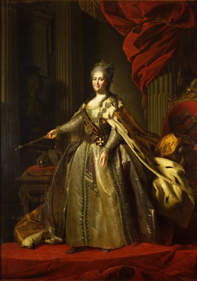 Retrato de la Emperatriz Catalina II 1729-1796, 1775-1780 de Fedor Stepanovich Rokotov