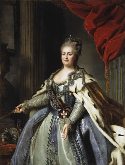 Retrato de la Emperatriz Catalina II 1729-1796, 1780s de Fedor Stepanovich Rokotov