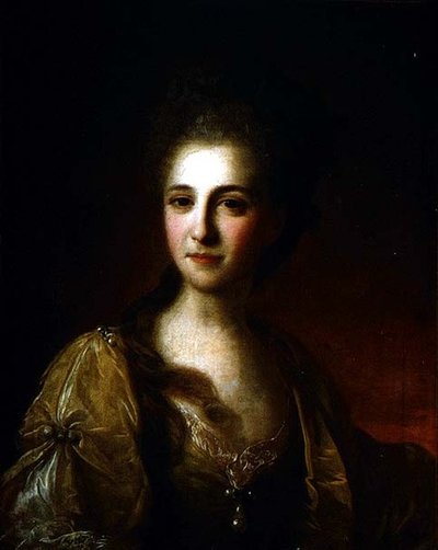 Retrato de una Mujer Desconocida, c.1770 de Fedor Stepanovich Rokotov