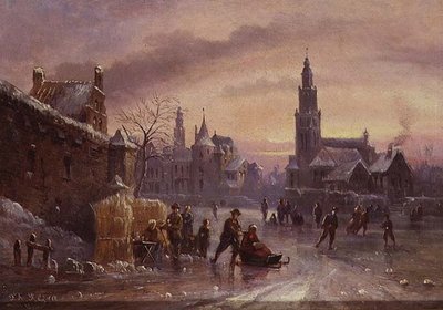 Escena de nieve de Felice A. Rezia