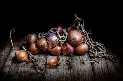 Cebollas rústicas y cadena de Felice Angelino