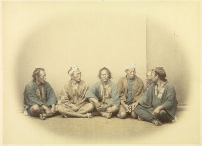 [Un grupo de trabajadores contratados japoneses] de Felice Beato