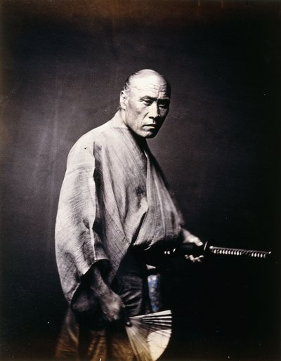 Un samurái japonés, c.1864-1866 de Felice Beato
