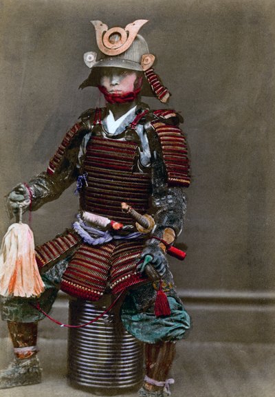 Un samurái en armadura, Japón, 1882 de Felice Beato