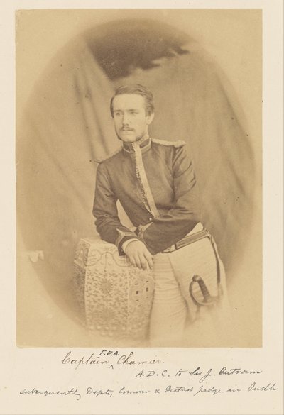 Capitán F.E.A. Chamier, A.D.C. de Sir J. Outram, Posteriormente Comisionado Adjunto y Juez de Distrito en Oudh de Felice Beato