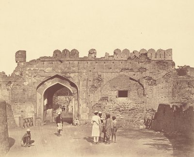 Puerta de Cachemira. Vista Frontal de Felice Beato