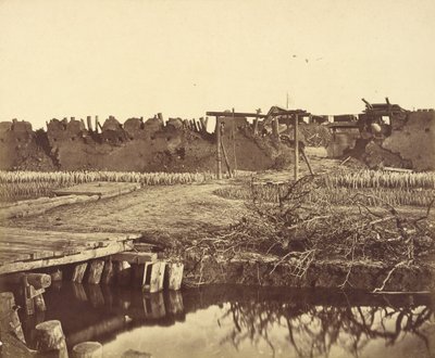 Exterior del Fuerte Norte, Mostrando la Entrada Inglesa de Felice Beato