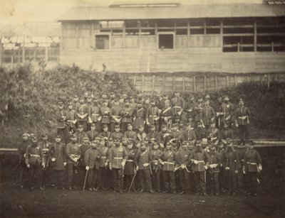 Retrato de grupo del Batallón de Infantería de Marina Real de Felice Beato
