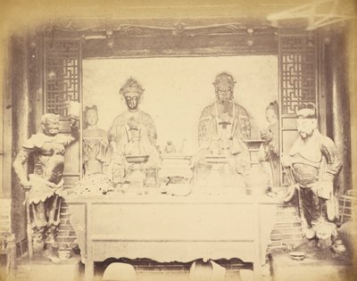 Casa Cuartel General, 1ª División, Pehtang, China, 1 de agosto de 1860 de Felice Beato