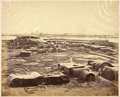 [Interior del Fuerte Norte mostrando el Campamento Chino] de Felice Beato