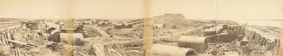 Interior del Fuerte Norte Taku después de su captura el 21 de agosto de 1860 de Felice Beato