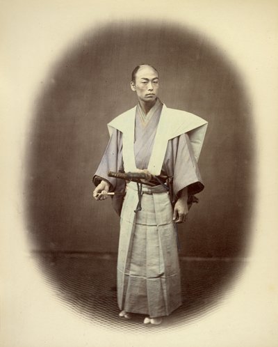 Yakonin japonés en traje de ceremonia de Felice Beato