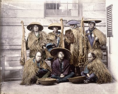 Yakonin japonés en traje de ceremonia, c.1868 de Felice Beato