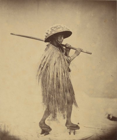 Japonés en Mackintosh, c.1865 de Felice Beato