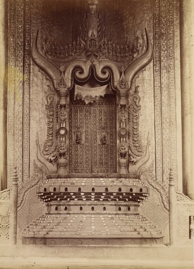 Sala del Trono del Rey Thibaw Min - Mandalay de Felice Beato