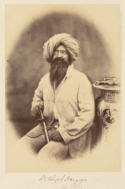 Teniente Coronel Braysyer. [sic] 14 Sikhs de Felice Beato