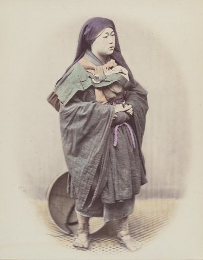 Monja mendicante de Felice Beato