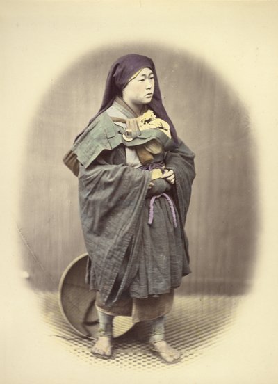 Monja mendicante de Felice Beato