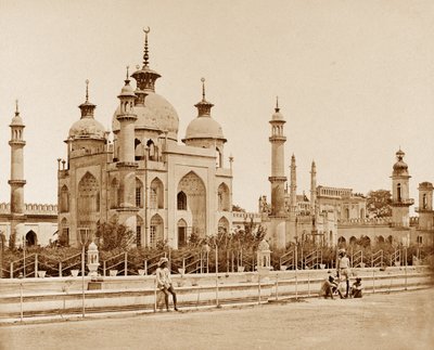 Mezquita en el Husainabad Emambarah, Lucknow de Felice Beato