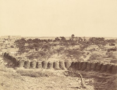 Monte Picquet, con en la Distancia la Casa y los Establos de Metcalfe de Felice Beato