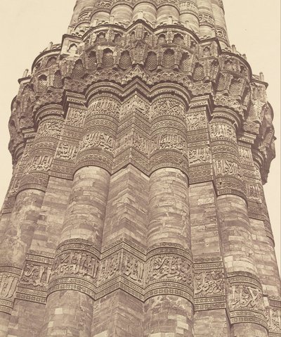 Parte del pilar de Kootub de Felice Beato