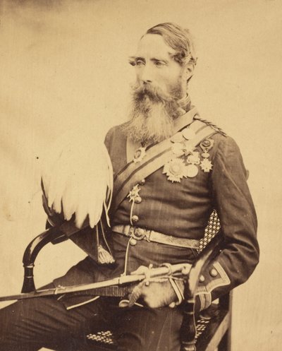 [Retrato del General de Brigada Sir Charles Van Straubenzee] de Felice Beato
