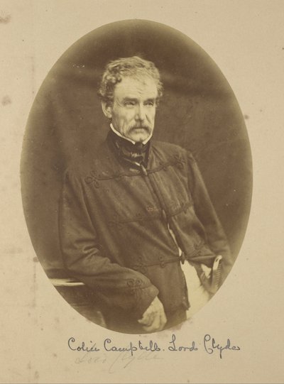 Retrato de Sir Colin Campbell Lord Clyde, Comandante en Jefe en India de Felice Beato
