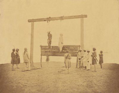 Retribución, Ahorcamiento de Amotinados de Felice Beato