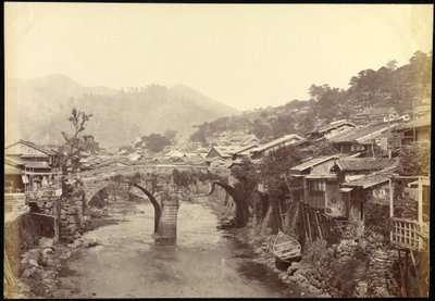 Puente de Piedra en Nagasaki de Felice Beato