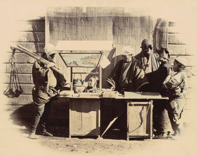Puestos de Refrescos en la Calle, c. 1865 de Felice Beato