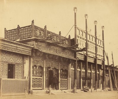 Calle y tiendas en la Ciudad Tártara de Pekín, 29 de octubre de 1860 de Felice Beato
