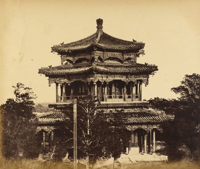 El Gran Palacio Imperial (Yuan Ming Yuan) Antes del Incendio, Pekín, 18 de Octubre de 1860 de Felice Beato