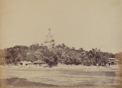 La Gran Pagoda en el Palacio de Invierno Imperial, Pekín, 29 de octubre de 1860 de Felice Beato