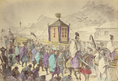 Procesión del Mikado de Felice Beato