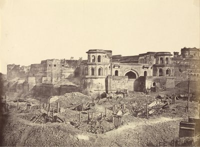 El Mucha Bawn, o la antigua ciudadela de Lucknow de Felice Beato