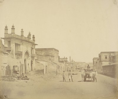 [El camino por el que el General Henry Havelock entró en la Residencia, Lucknow] de Felice Beato