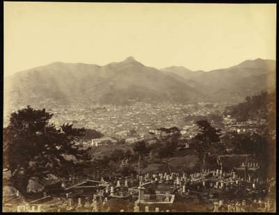 Vista de Nagasaki desde la Colina de la Batería de Felice Beato