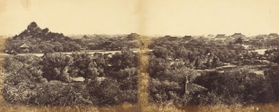 Vista del Palacio de Invierno Imperial, Pekín, mostrando la Colina Artificial, 29 de octubre de 1860, 1860 de Felice Beato