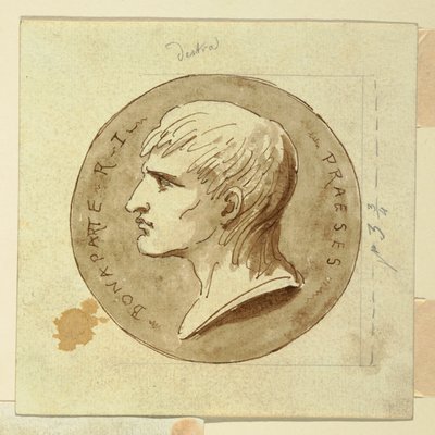 Una medalla de Napoleón Bonaparte como presidente de la República Italiana, reverso; Hebe da inmortalidad al auriga de Hércules de Felice Giani