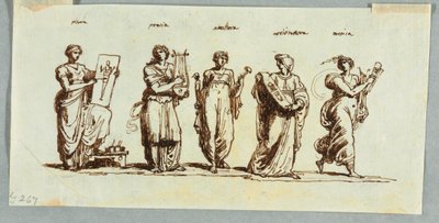 Figuras alegóricas de las artes de Felice Giani