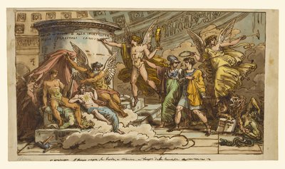 Alegoría sobre la vida de Canova de Felice Giani