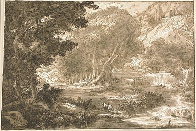 Angélica Descansando Bajo un Árbol, de Orlando Furioso de Felice Giani