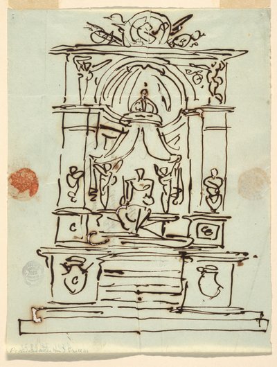 Diseño para un monumento de Felice Giani