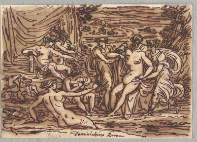 Diana y Calisto, después de Domenichino de Felice Giani