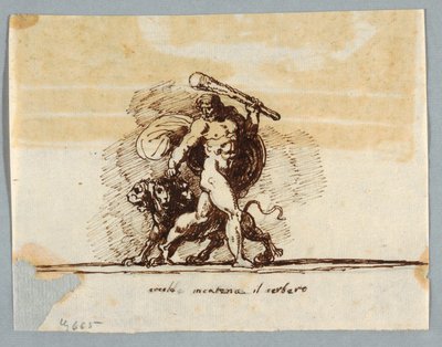 Hércules y Cerbero de Felice Giani