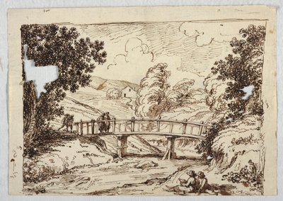 Paisaje con puente de Felice Giani